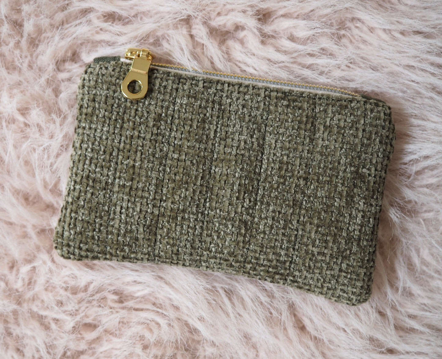 Porte-monnaie Hortensia, Olive