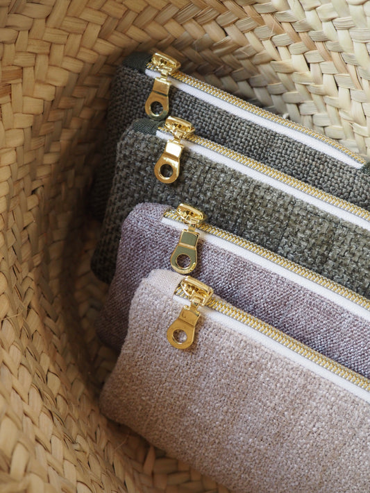 Porte-monnaie Hortensia, Olive