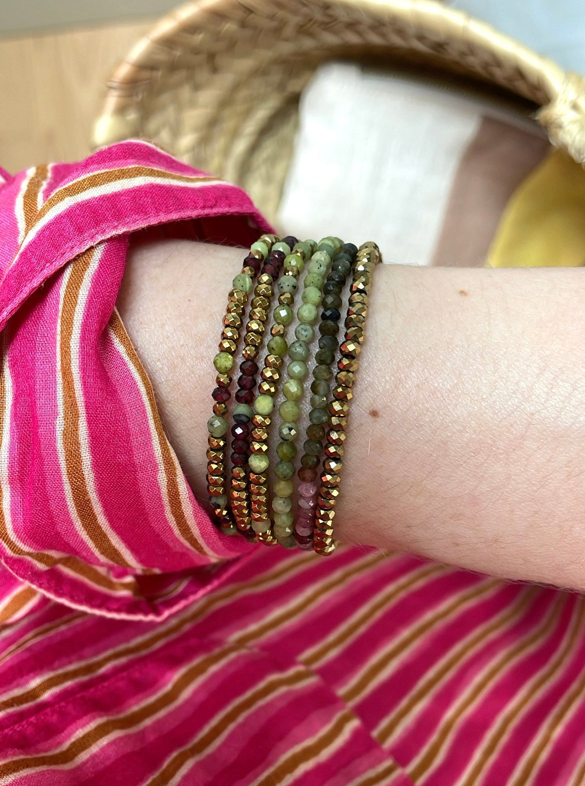 Bracelet 3 tours, Tulipe