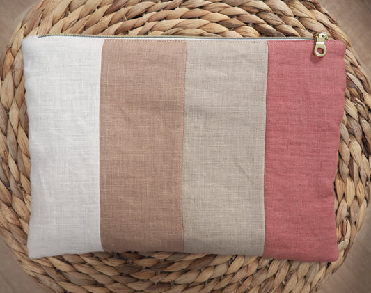 Pochette Pivoine, Bois de rose