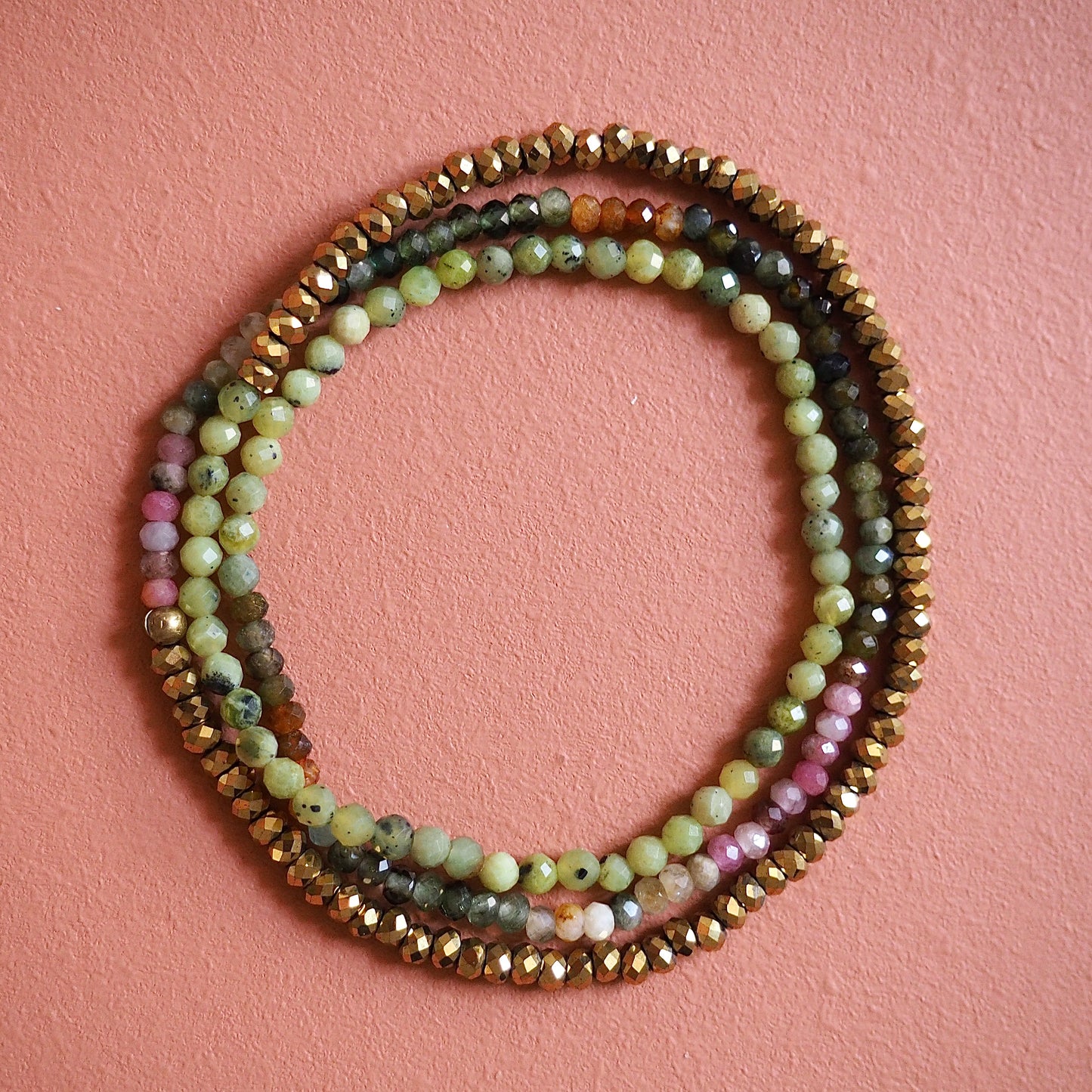 Bracelet 3 tours, Tulipe