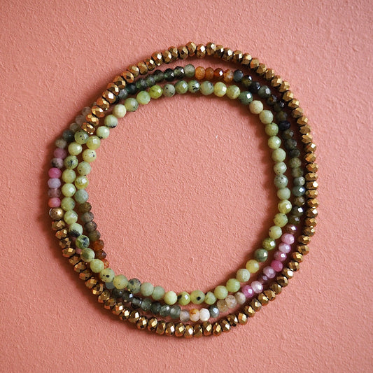 Bracelet 3 tours, Tulipe