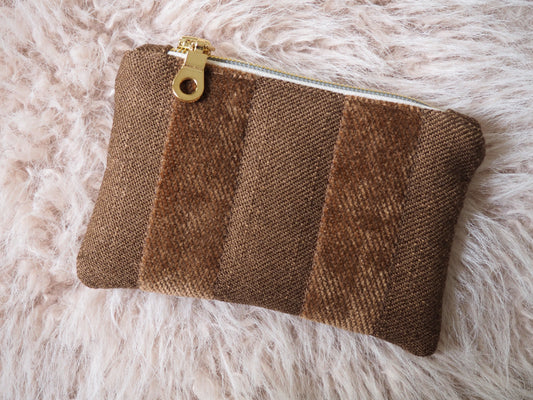 Porte-monnaie Hortensia, Châtaigne