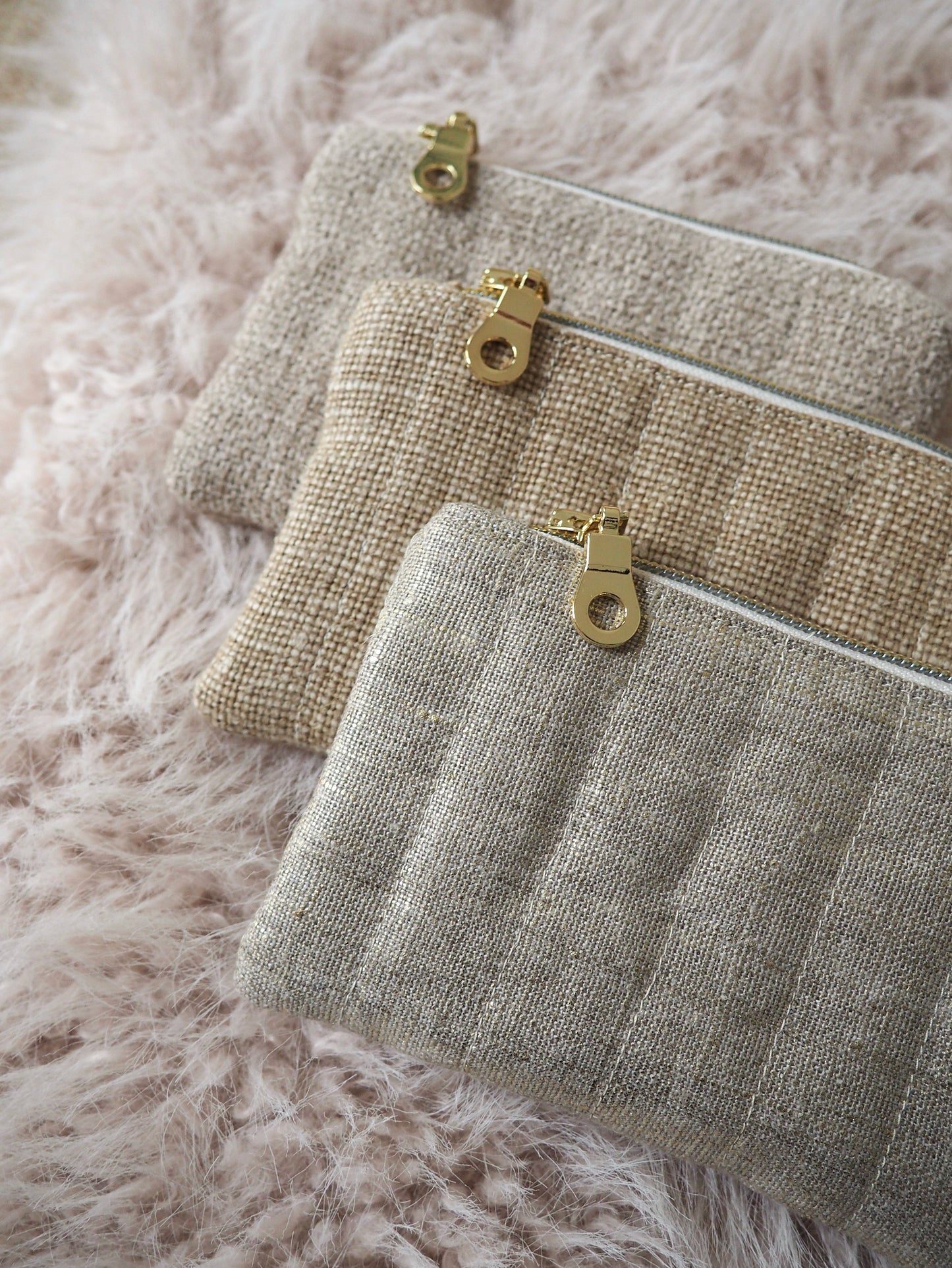 Porte-monnaie Hortensia, Doré