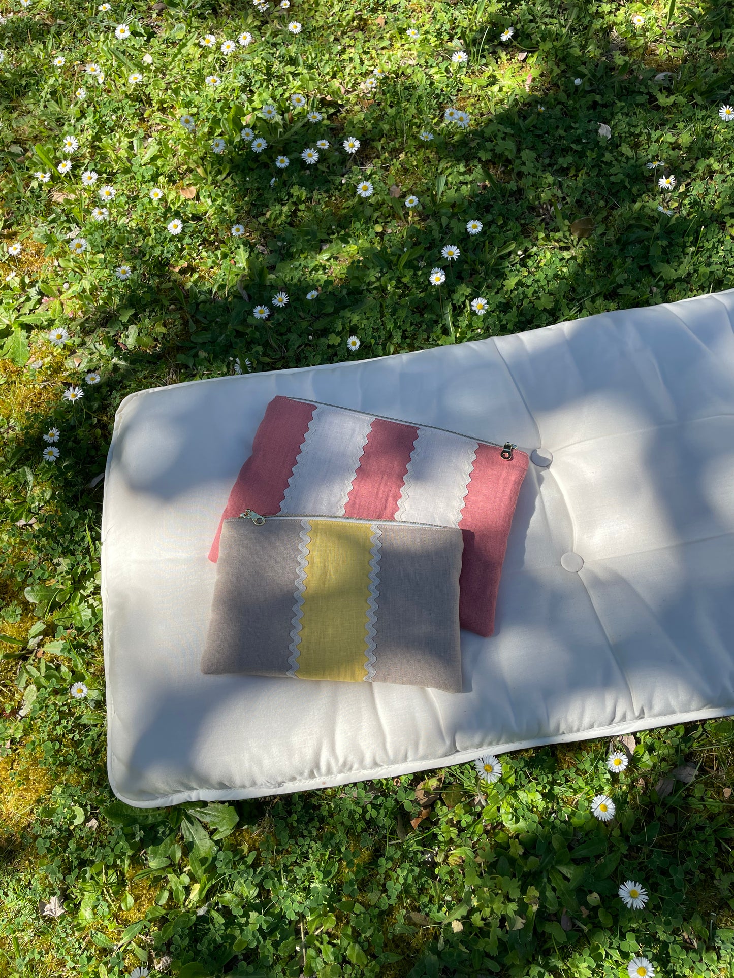 Pochette Lys serpentine, Bois de rose