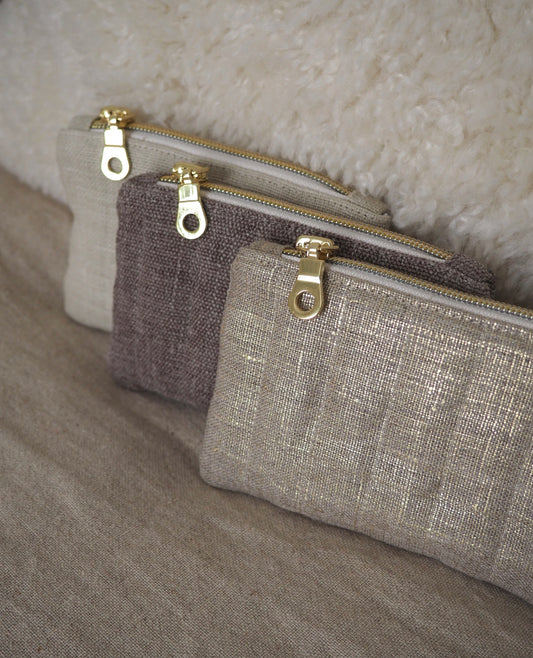 Porte-monnaie Hortensia, Doré