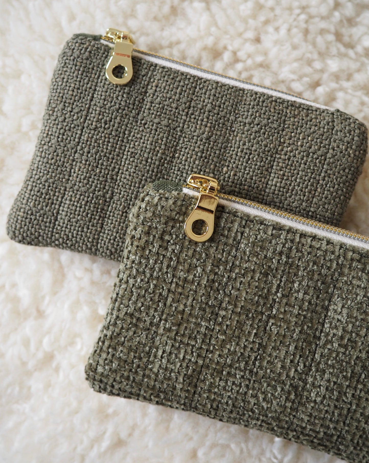 Porte-monnaie Hortensia, Olive