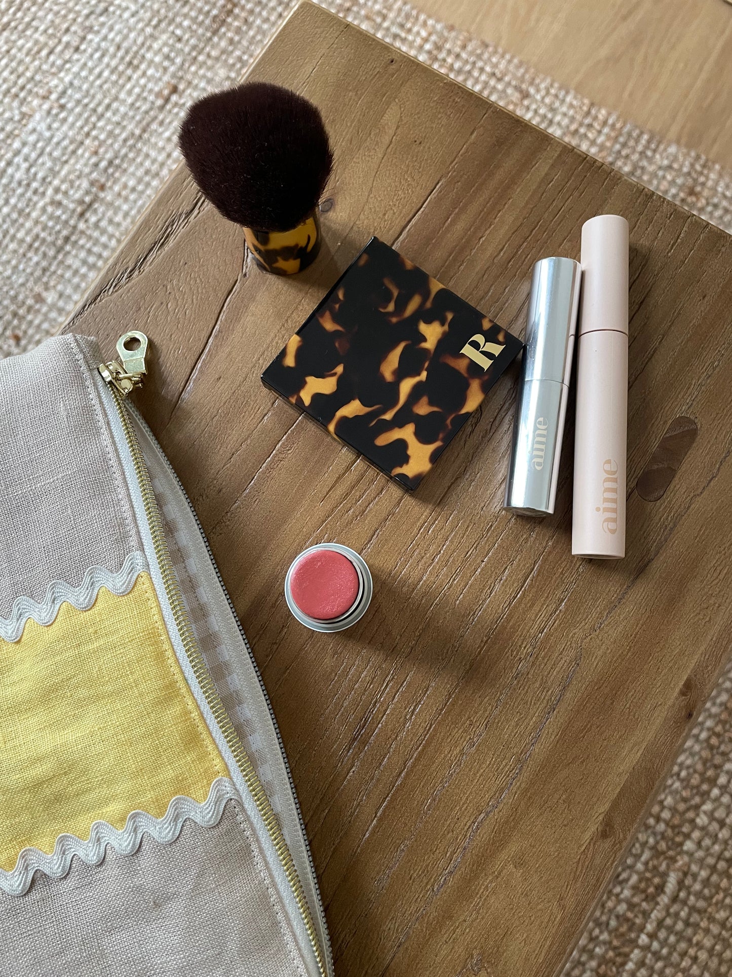Pochette Camélia Serpentine, Mimosa