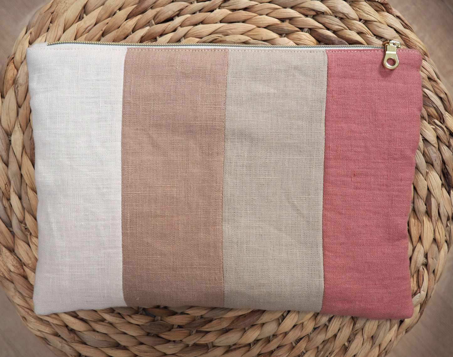 Pochette Pivoine, Bois de rose