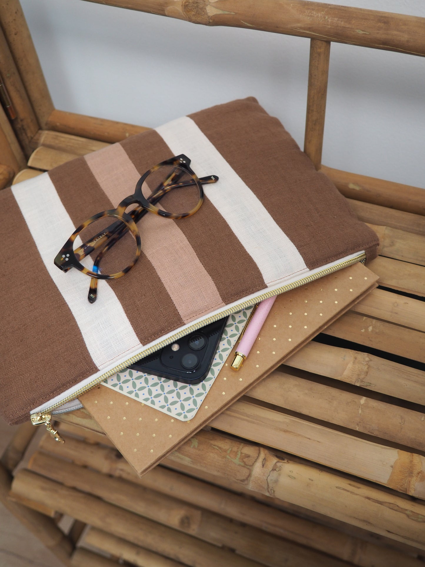 Pochette Dahlia, Noisette